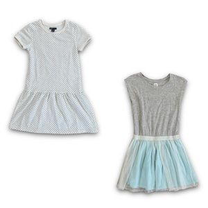 💙 EUC💙 GAP Kids Dresses Heart Print & Speckled Tulle